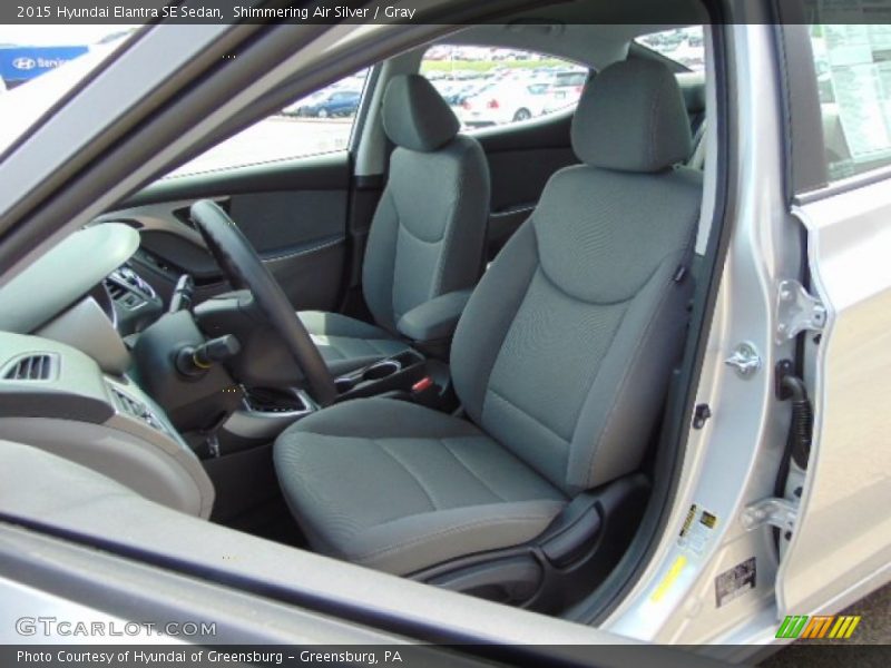 Shimmering Air Silver / Gray 2015 Hyundai Elantra SE Sedan