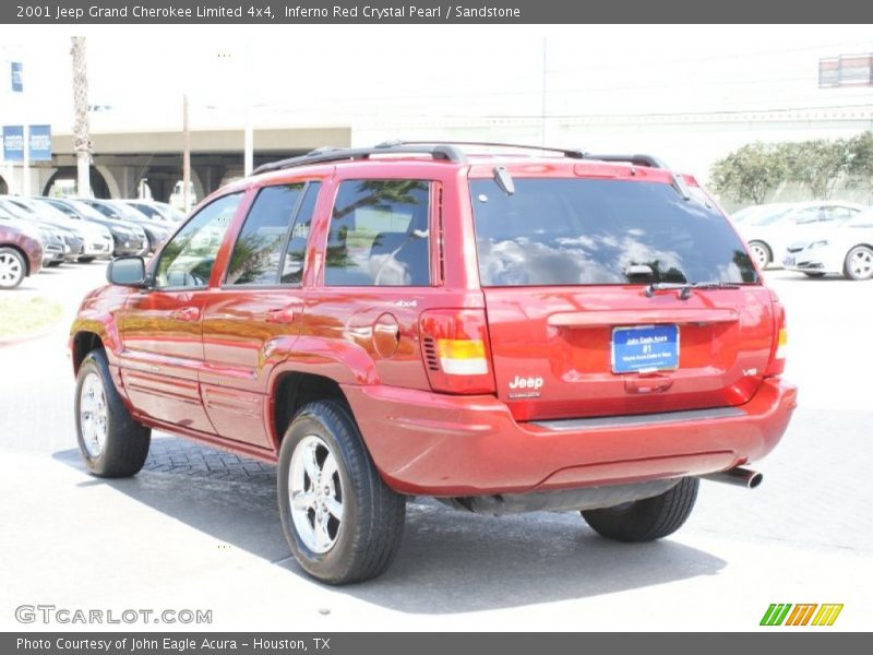 Inferno Red Crystal Pearl / Sandstone 2001 Jeep Grand Cherokee Limited 4x4