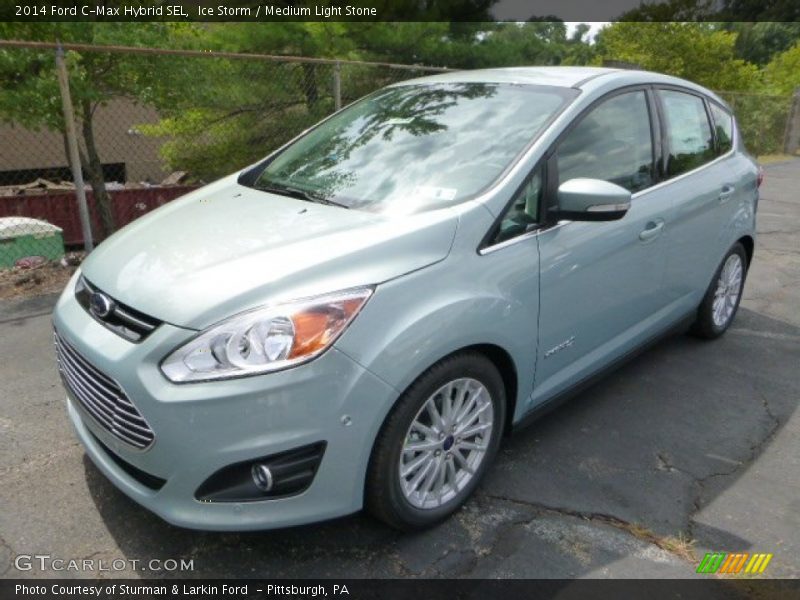 Ice Storm / Medium Light Stone 2014 Ford C-Max Hybrid SEL