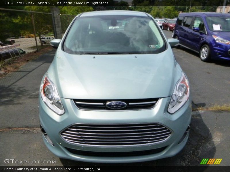 Ice Storm / Medium Light Stone 2014 Ford C-Max Hybrid SEL