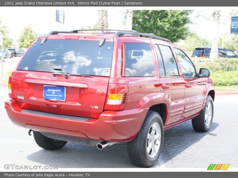 Inferno Red Crystal Pearl / Sandstone 2001 Jeep Grand Cherokee Limited 4x4