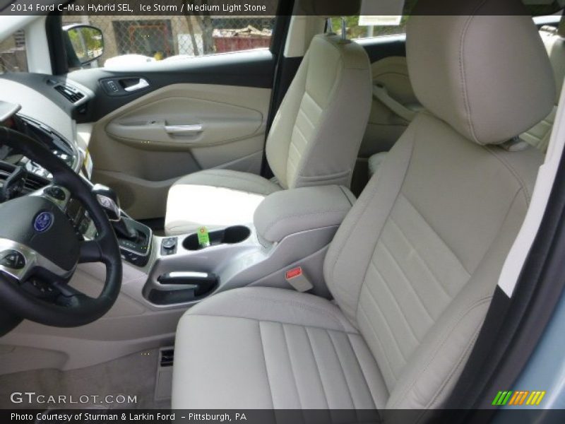 Ice Storm / Medium Light Stone 2014 Ford C-Max Hybrid SEL