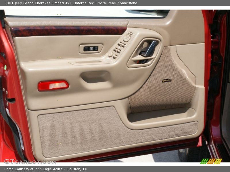 Inferno Red Crystal Pearl / Sandstone 2001 Jeep Grand Cherokee Limited 4x4