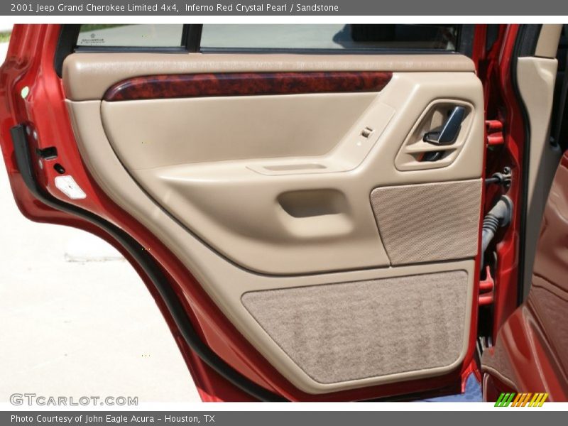 Inferno Red Crystal Pearl / Sandstone 2001 Jeep Grand Cherokee Limited 4x4