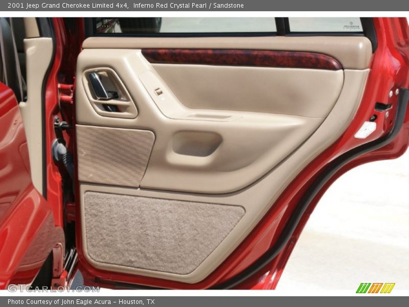 Inferno Red Crystal Pearl / Sandstone 2001 Jeep Grand Cherokee Limited 4x4