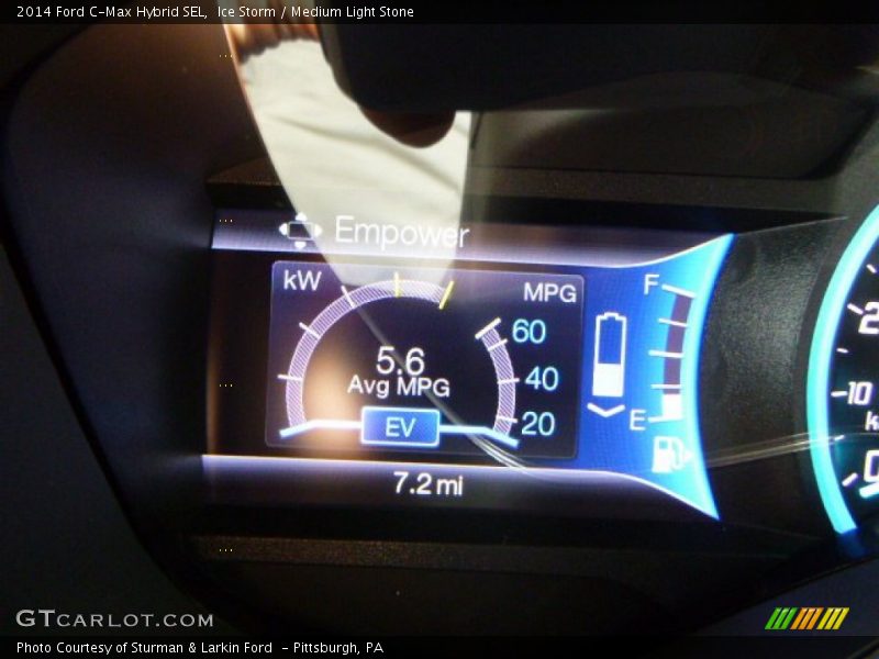 Ice Storm / Medium Light Stone 2014 Ford C-Max Hybrid SEL