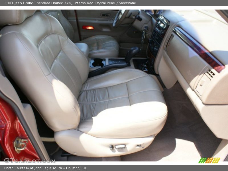 Inferno Red Crystal Pearl / Sandstone 2001 Jeep Grand Cherokee Limited 4x4