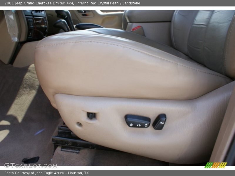 Inferno Red Crystal Pearl / Sandstone 2001 Jeep Grand Cherokee Limited 4x4