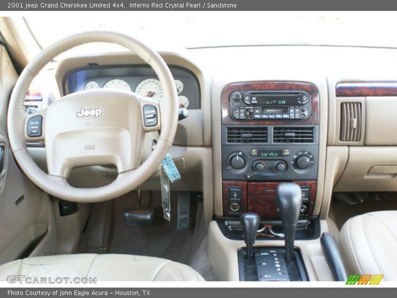 Inferno Red Crystal Pearl / Sandstone 2001 Jeep Grand Cherokee Limited 4x4