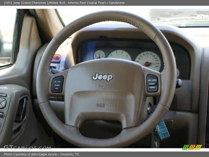 Inferno Red Crystal Pearl / Sandstone 2001 Jeep Grand Cherokee Limited 4x4
