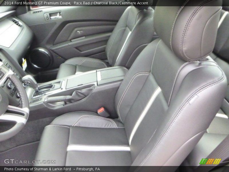 Race Red / Charcoal Black/Cashmere Accent 2014 Ford Mustang GT Premium Coupe
