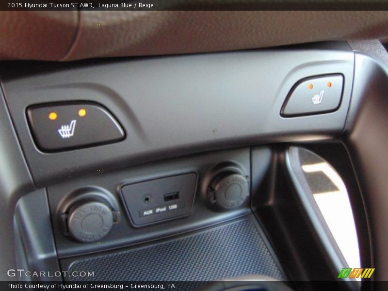 Laguna Blue / Beige 2015 Hyundai Tucson SE AWD