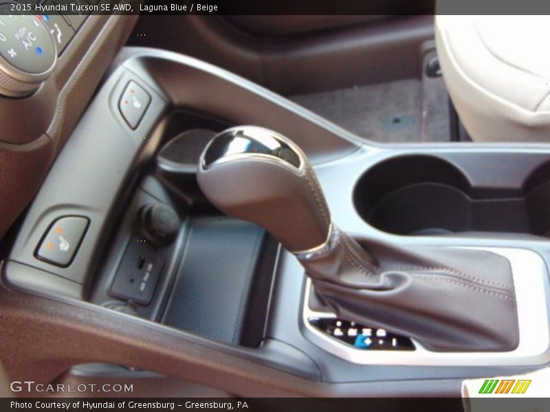 Laguna Blue / Beige 2015 Hyundai Tucson SE AWD