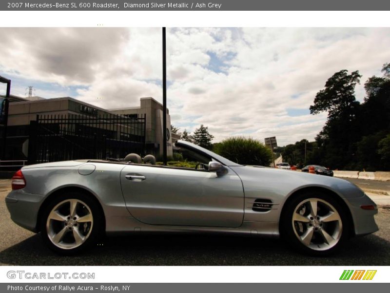 Diamond Silver Metallic / Ash Grey 2007 Mercedes-Benz SL 600 Roadster