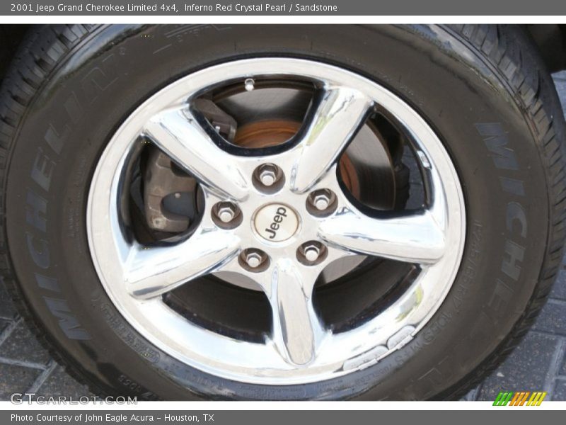 Inferno Red Crystal Pearl / Sandstone 2001 Jeep Grand Cherokee Limited 4x4