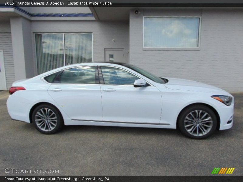 Casablanca White / Beige 2015 Hyundai Genesis 3.8 Sedan