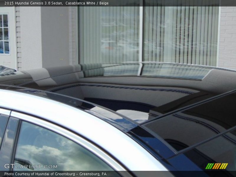 Casablanca White / Beige 2015 Hyundai Genesis 3.8 Sedan