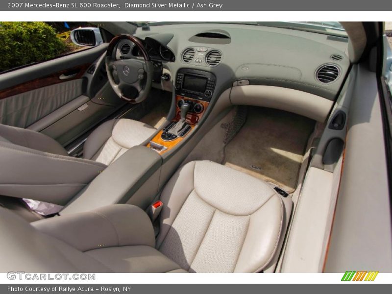 Diamond Silver Metallic / Ash Grey 2007 Mercedes-Benz SL 600 Roadster