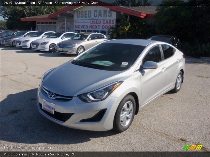 Shimmering Air Silver / Gray 2015 Hyundai Elantra SE Sedan