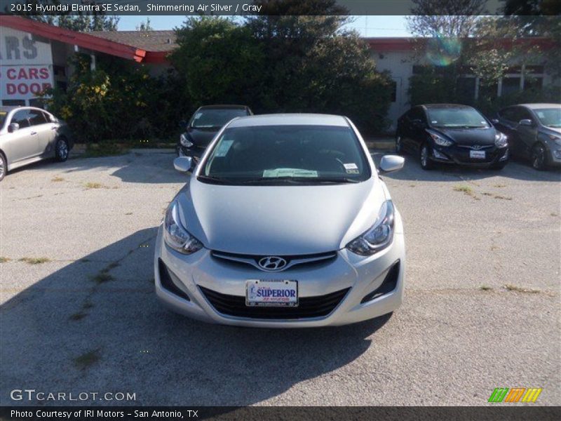 Shimmering Air Silver / Gray 2015 Hyundai Elantra SE Sedan