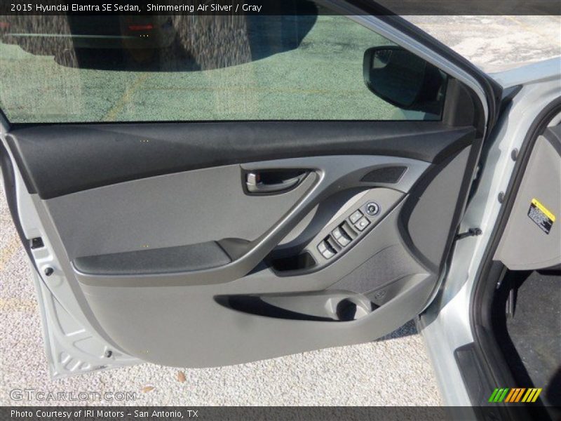 Shimmering Air Silver / Gray 2015 Hyundai Elantra SE Sedan
