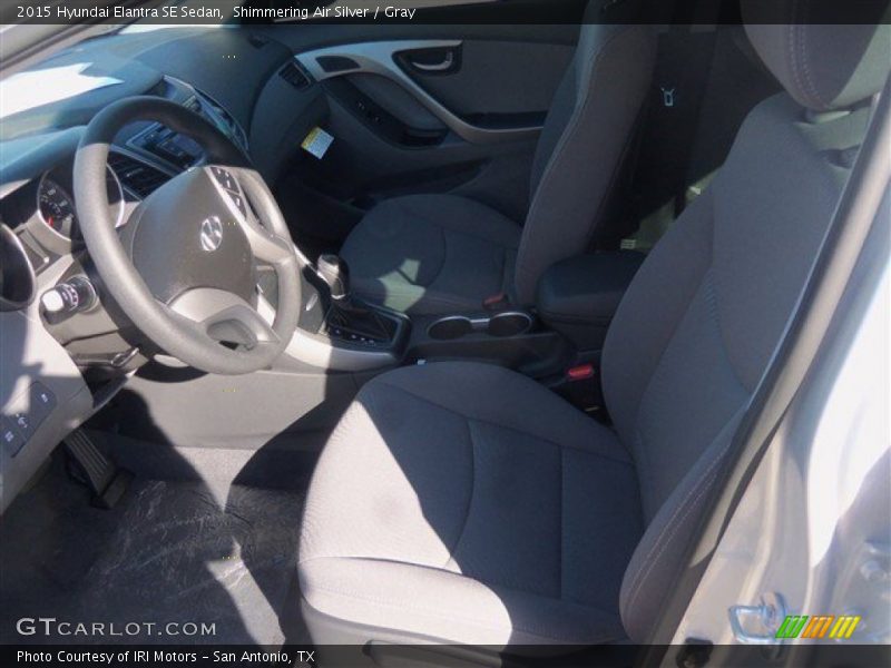 Shimmering Air Silver / Gray 2015 Hyundai Elantra SE Sedan