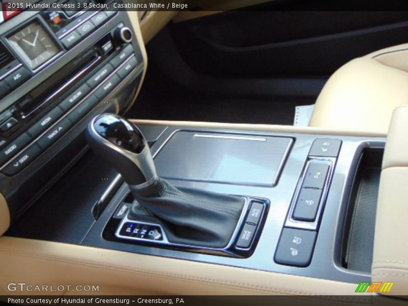 Casablanca White / Beige 2015 Hyundai Genesis 3.8 Sedan