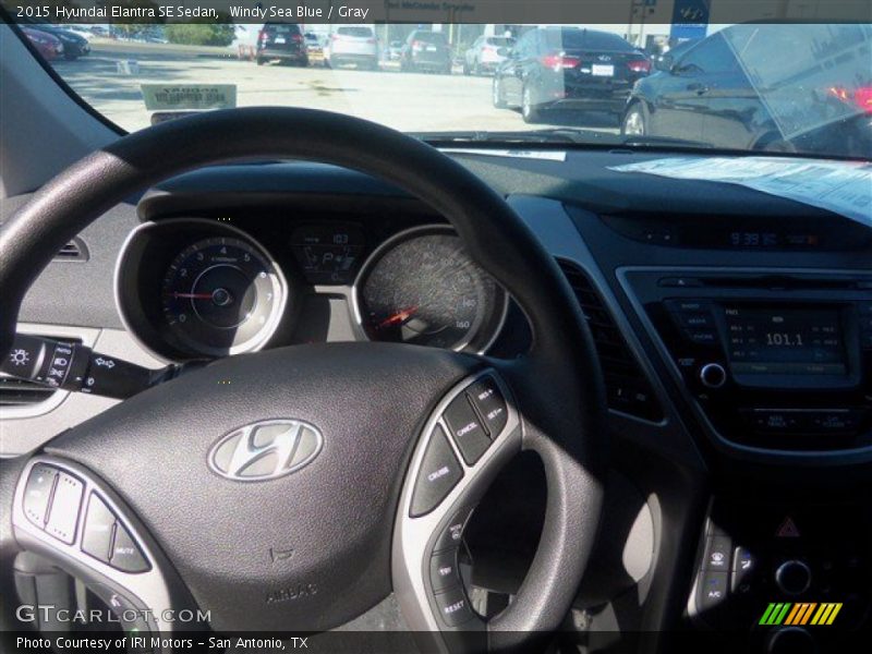 Windy Sea Blue / Gray 2015 Hyundai Elantra SE Sedan