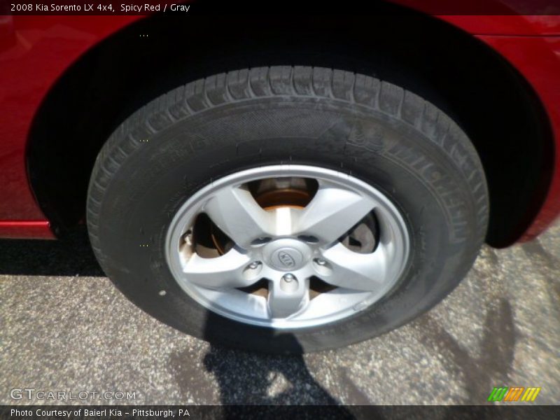 Spicy Red / Gray 2008 Kia Sorento LX 4x4