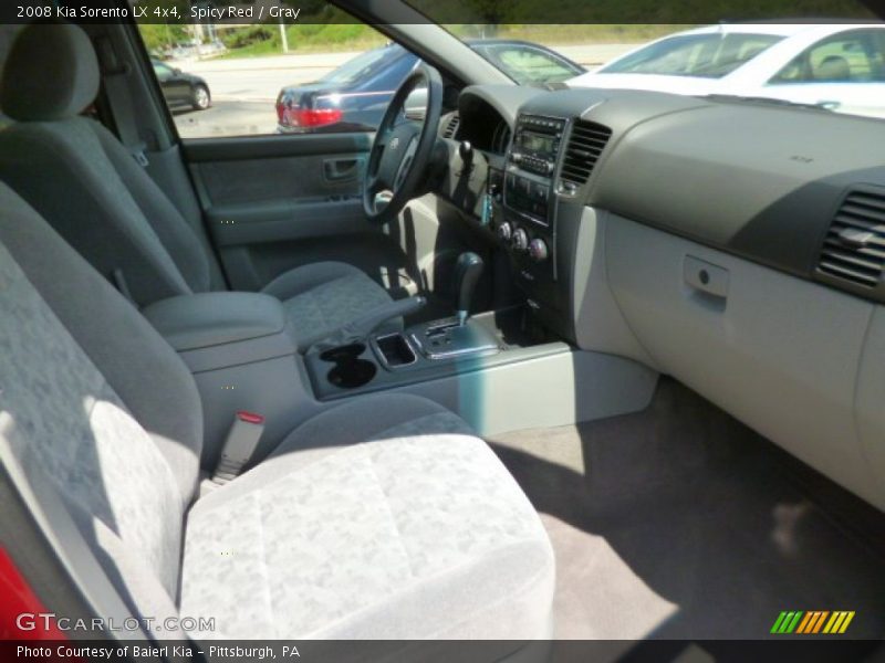 Spicy Red / Gray 2008 Kia Sorento LX 4x4