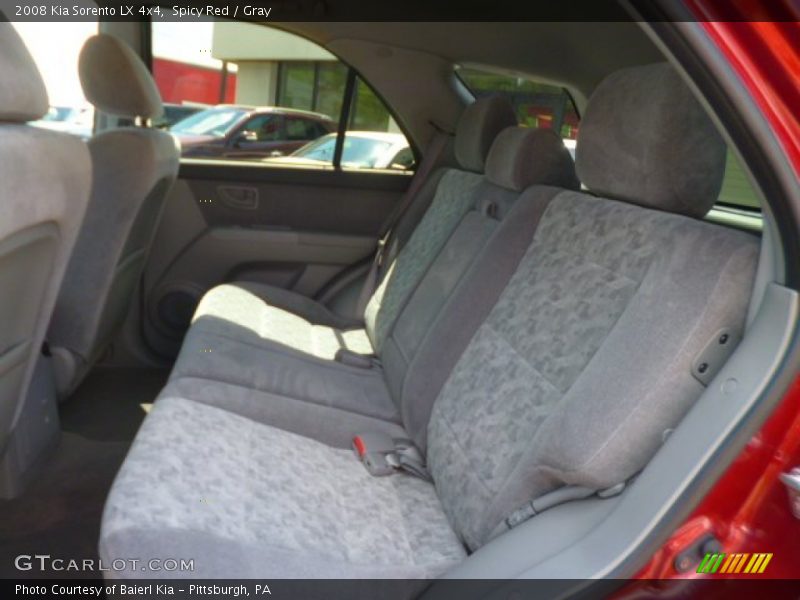 Spicy Red / Gray 2008 Kia Sorento LX 4x4