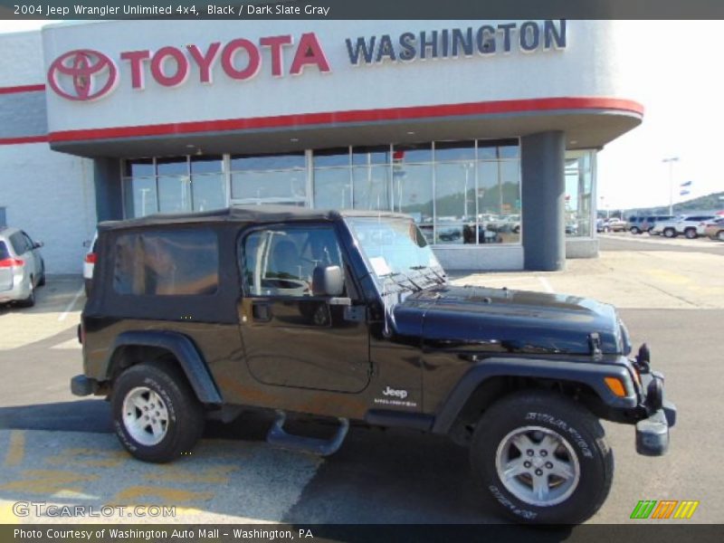 Black / Dark Slate Gray 2004 Jeep Wrangler Unlimited 4x4