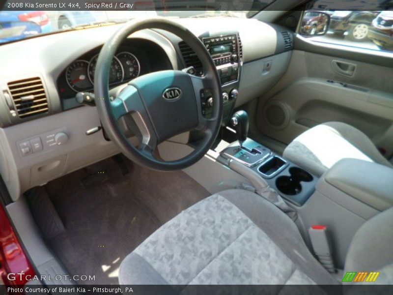Spicy Red / Gray 2008 Kia Sorento LX 4x4