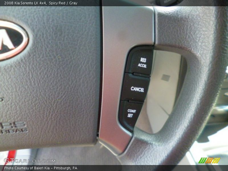 Spicy Red / Gray 2008 Kia Sorento LX 4x4