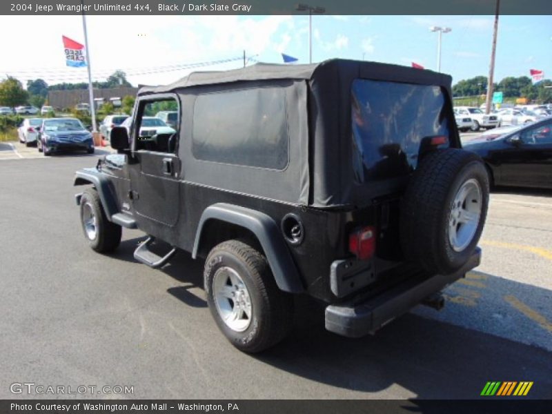 Black / Dark Slate Gray 2004 Jeep Wrangler Unlimited 4x4