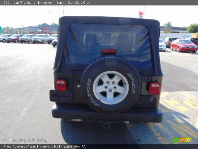 Black / Dark Slate Gray 2004 Jeep Wrangler Unlimited 4x4