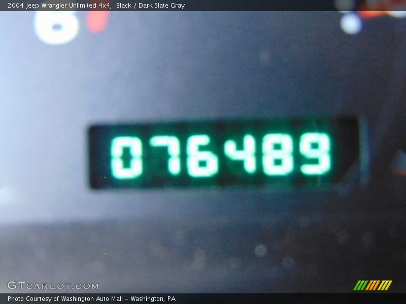 Black / Dark Slate Gray 2004 Jeep Wrangler Unlimited 4x4