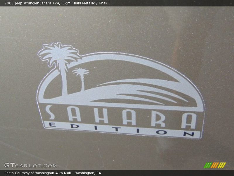 Light Khaki Metallic / Khaki 2003 Jeep Wrangler Sahara 4x4