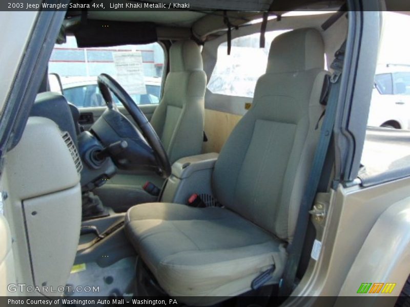 Light Khaki Metallic / Khaki 2003 Jeep Wrangler Sahara 4x4