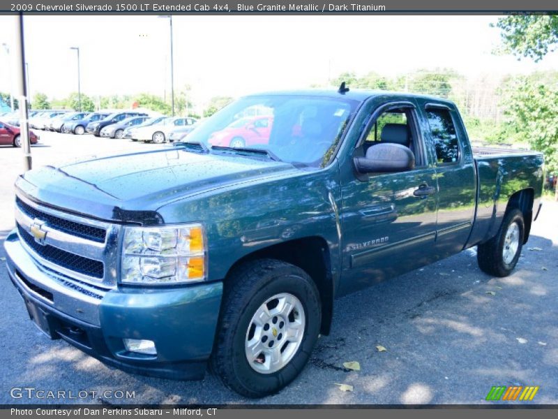 Blue Granite Metallic / Dark Titanium 2009 Chevrolet Silverado 1500 LT Extended Cab 4x4