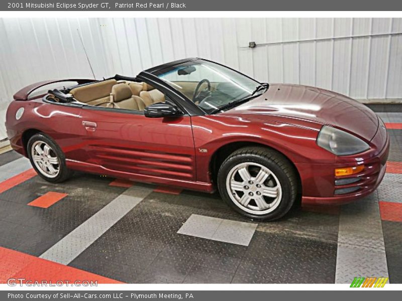 Patriot Red Pearl / Black 2001 Mitsubishi Eclipse Spyder GT