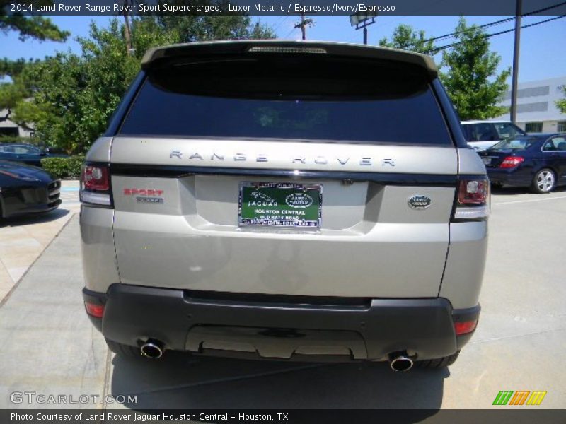 Luxor Metallic / Espresso/Ivory/Espresso 2014 Land Rover Range Rover Sport Supercharged