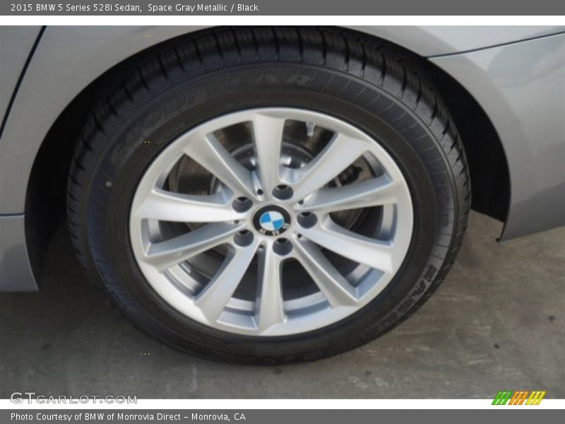 Space Gray Metallic / Black 2015 BMW 5 Series 528i Sedan