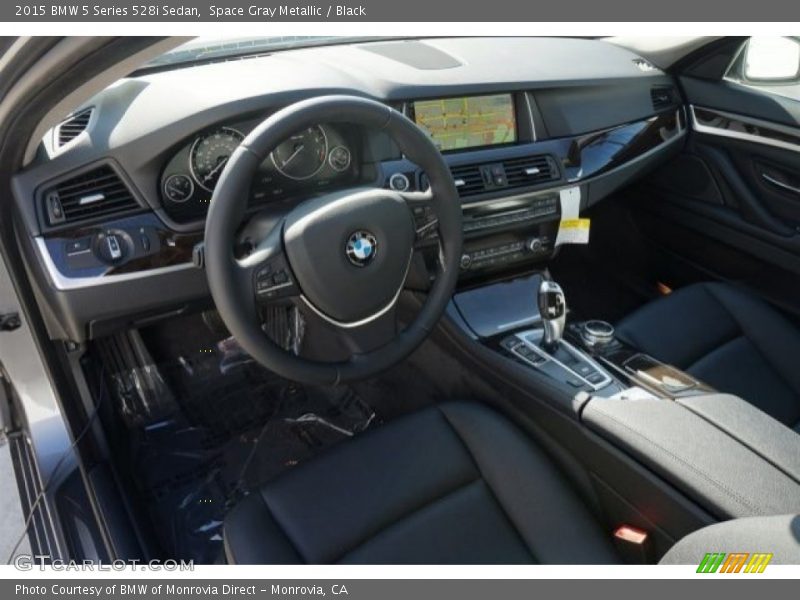 Space Gray Metallic / Black 2015 BMW 5 Series 528i Sedan