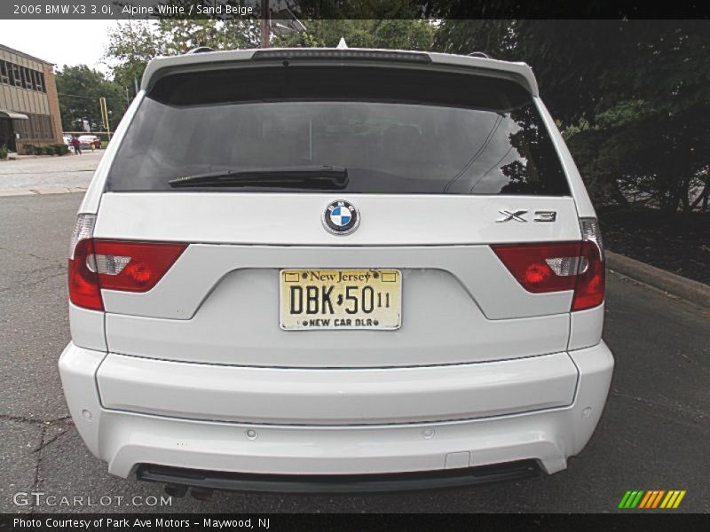 Alpine White / Sand Beige 2006 BMW X3 3.0i