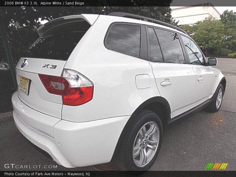 Alpine White / Sand Beige 2006 BMW X3 3.0i