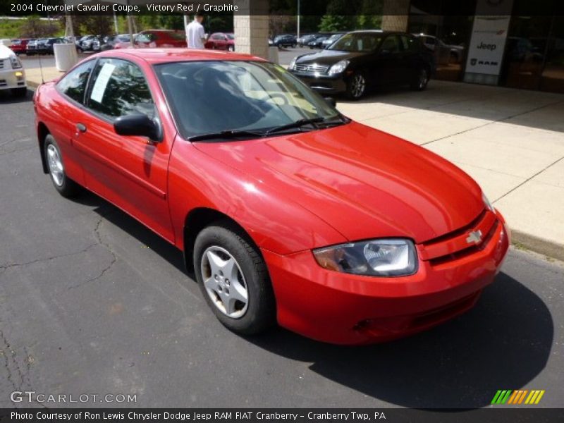 Victory Red / Graphite 2004 Chevrolet Cavalier Coupe