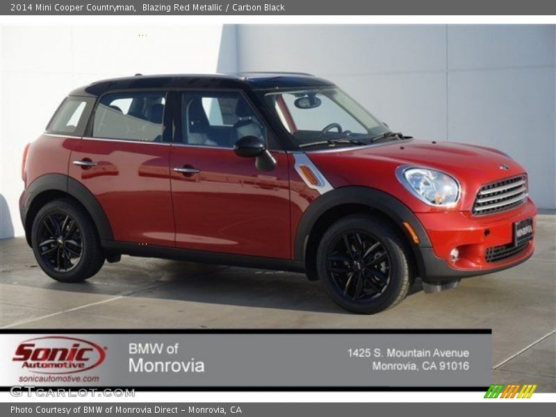 Blazing Red Metallic / Carbon Black 2014 Mini Cooper Countryman