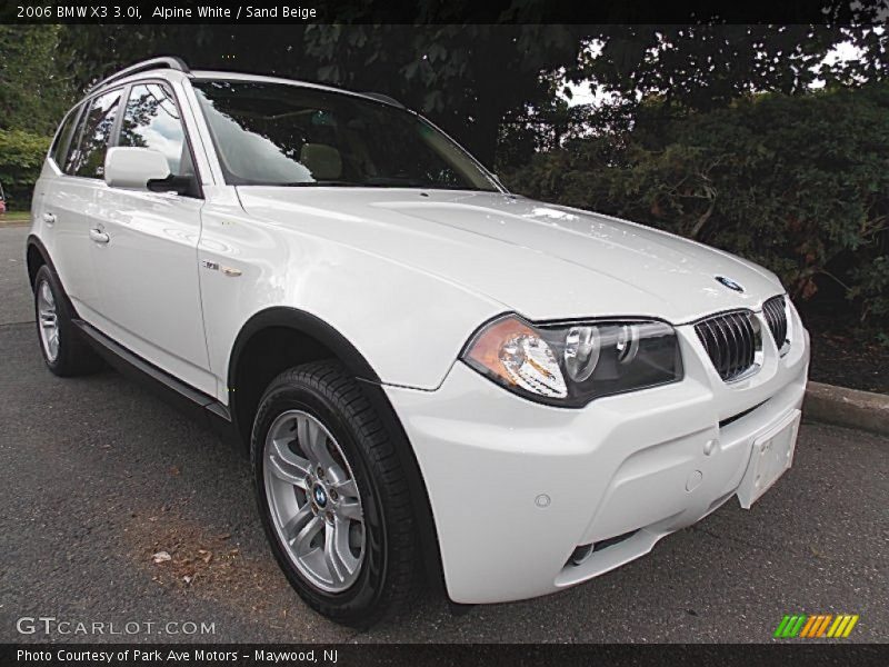 Alpine White / Sand Beige 2006 BMW X3 3.0i