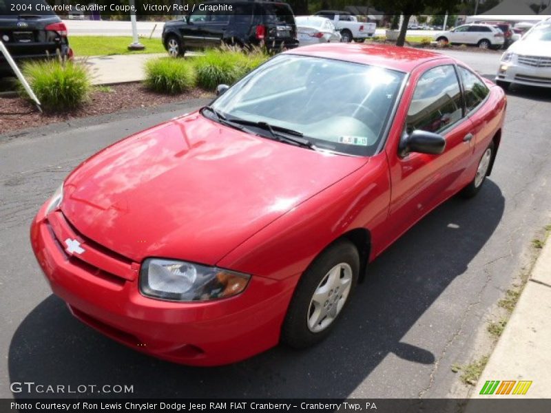 Victory Red / Graphite 2004 Chevrolet Cavalier Coupe